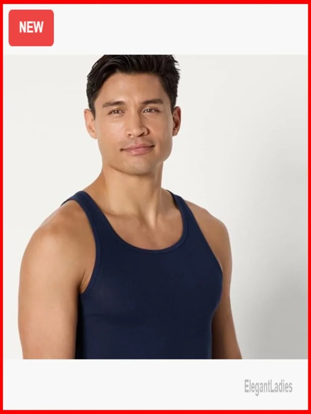 Men's Slim Fit Cotton Tank Undershirts Pack of 6 Breathable